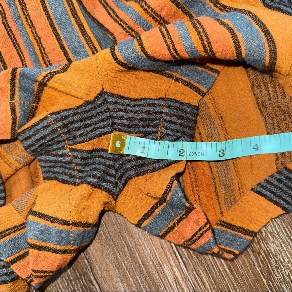 James Perse Short Vintage Jumpsuit Striped Romper Cotton